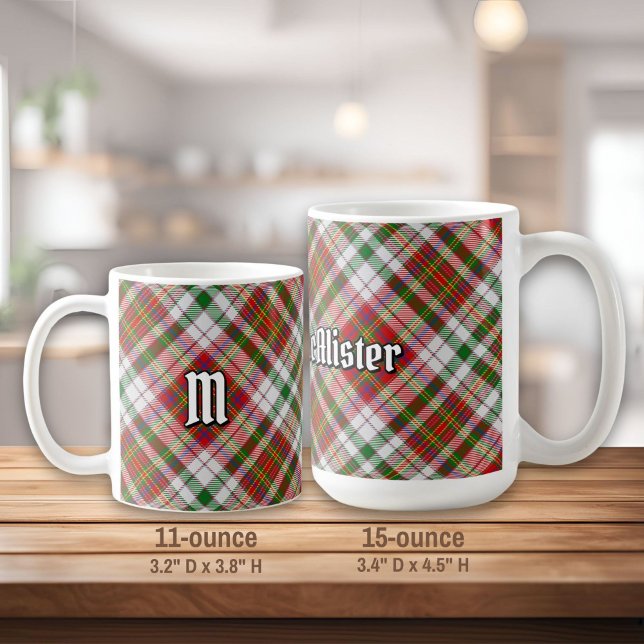 Klan MacAlister Dress Tartan Coffee Mugg (Skapare uppladdad)