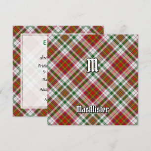 Klan MacAlister Dress Tartan Inbjudningar