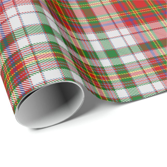 Klan MacAlister Dress Tartan Wrapping Papper Presentpapper (Rullad Hörn)