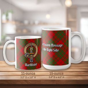 Klan MacAlister från Glenbarr Vapensköld över Tart Kaffemugg