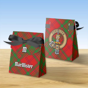 Klan MacAlister från Glenbarr Vapensköld över Tart Presentaskar