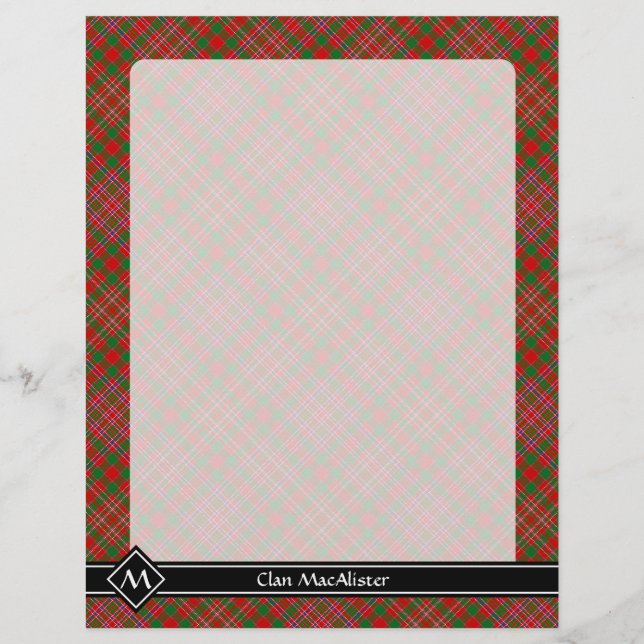 Klan MacAlister Tartan Flyer (Framsidan)