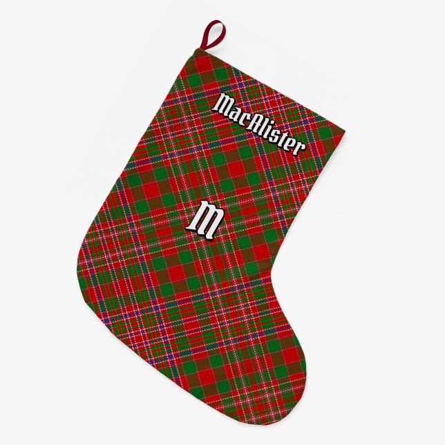 Klan MacAlister Tartan-julklapp Stor Julstrumpa (Framsidan (Hängande))