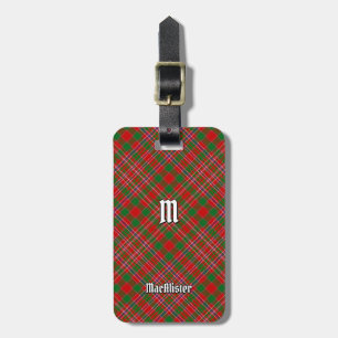 Klan MacAlister Tartan Luggage Tag Bagagebricka