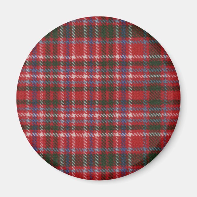 Klan MacAlister Tartan Magnet (Framsidan)