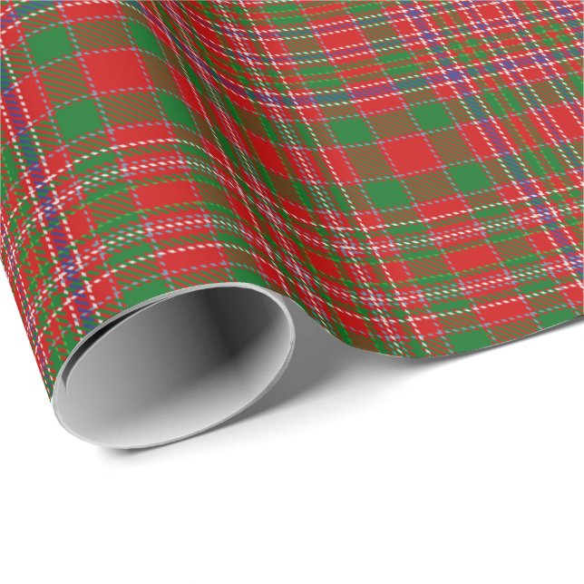 Klan MacAlister Tartan Wrapping Papper Presentpapper (Rullad Hörn)