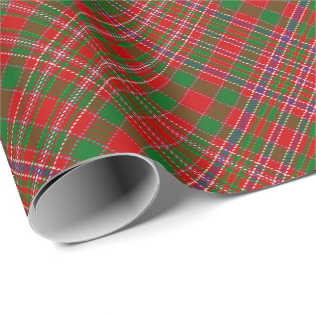 Klan MacAlister Tartan Wrapping Papper Presentpapper (Rullad Hörn)