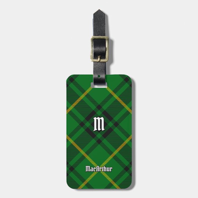 Klan MacArthur Tartan Bagagebricka (Vertikal Framsida)