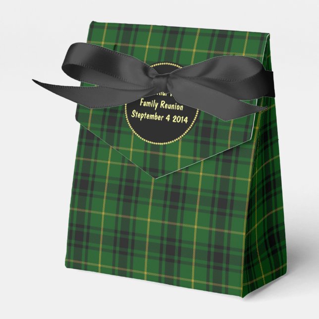 Klan MacArthur Tartan Play Favor Gift Box Presentaskar (Framsidan Sidan)