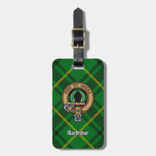 Klan MacArthur Vapensköld över Tartan Bagagebricka
