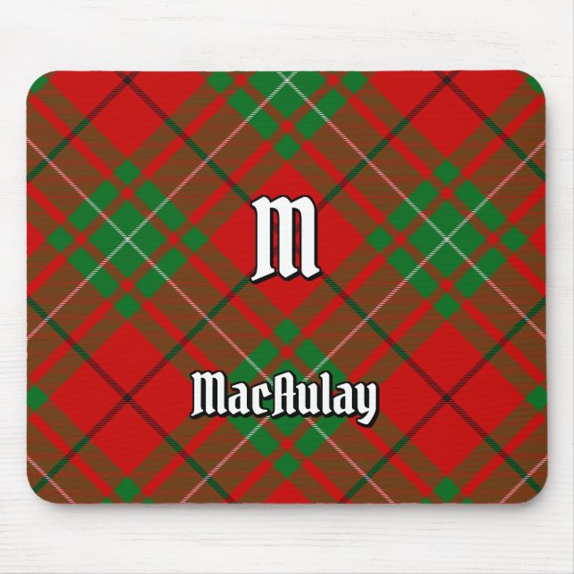 Klan MacAulay Tartan Mouse Pad Musmatta (Framsidan)