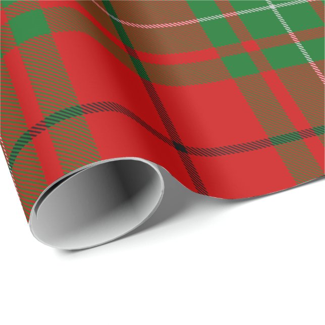 Klan MacAulay Tartan Wrapping Papper Presentpapper (Rullad Hörn)
