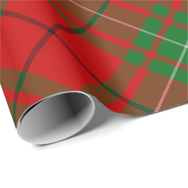 Klan MacAulay Tartan Wrapping Papper Presentpapper (Rullad Hörn)