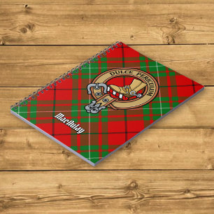 Klan MacAulay-Vapensköld över Tartan Anteckningsbok