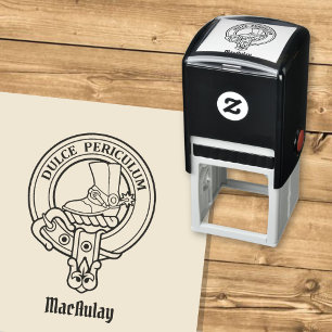 Klan MacAulay Vapensköld Self-inking Frimärke Självfärgande Stämpel