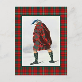 Klan MacAulay Vintage Illustration Tartan Ram Vykort
