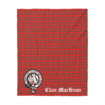Klan MacBean Vapensköld Badge & Tartan