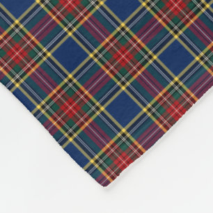 Klan MacBeth Tartan Blue och Red Play Fleecefilt