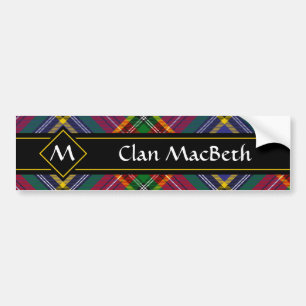Klan MacBeth Tartan Bumper Sticker Bildekal