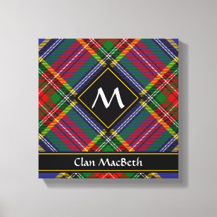 Klan MacBeth Tartan-Kanvastrycket Canvastryck