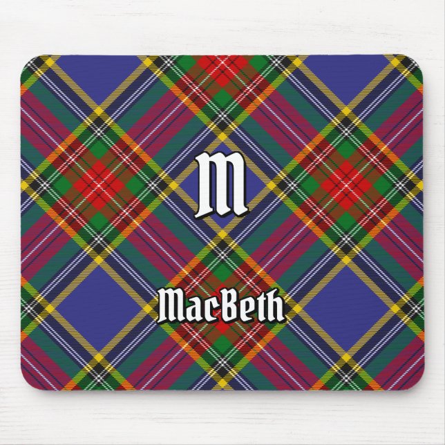 Klan MacBeth Tartan Mouse Pad Musmatta (Framsidan)