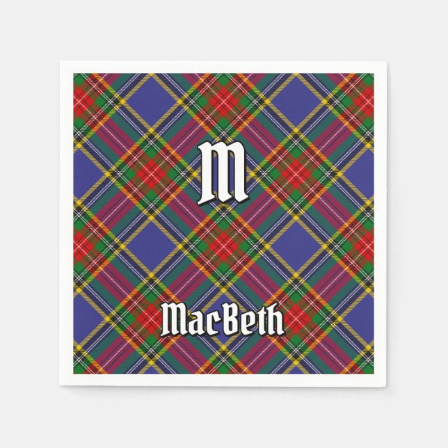 Klan MacBeth Tartan Napkins Pappersservett (Framsidan)