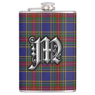 Klan MacBeth Tartan Old Scotland-kolv Fickplunta