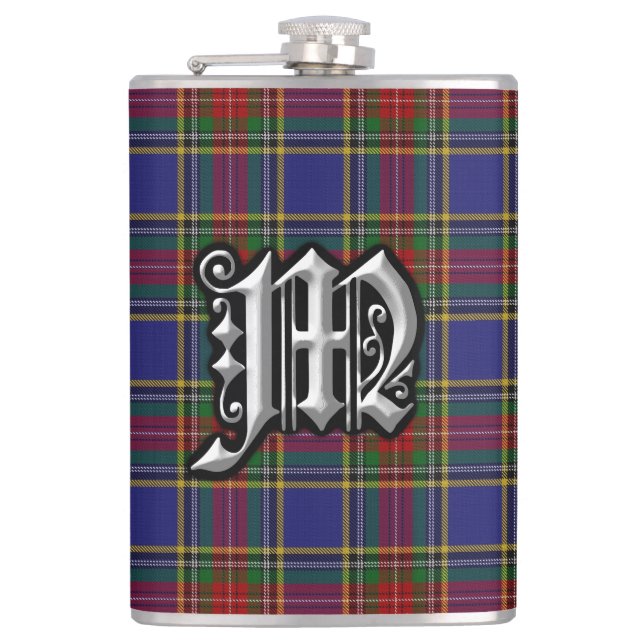 Klan MacBeth Tartan Old Scotland-kolv Fickplunta (Framsidan)