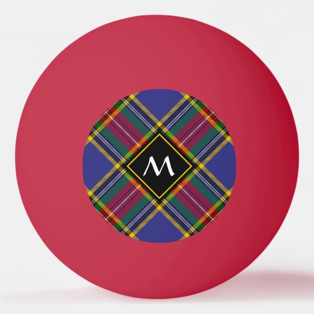 Klan MacBeth Tartan Ping Pong Boll (Framsidan)