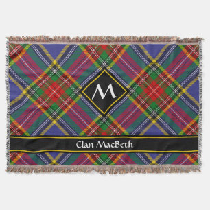 Klan MacBeth Tartan Throw Blanket Filt