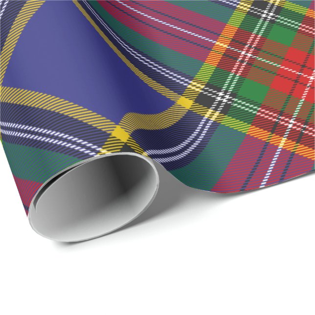 Klan MacBeth Tartan Wrapping Papper Presentpapper (Rullad Hörn)
