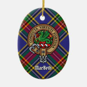 Klan MacBeth Vapensköld Ceramic Ornament