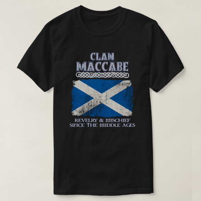 Klan MacCabe vapensköld Scottish klans Scottish-ef T Shirt (Design framsida)