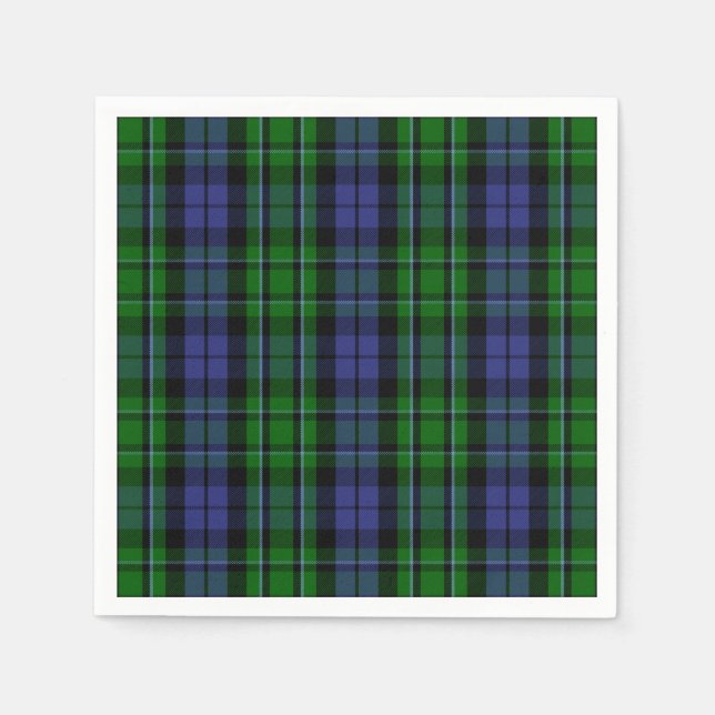 Klan MacCallum Tartan Pappersservett (Framsidan)