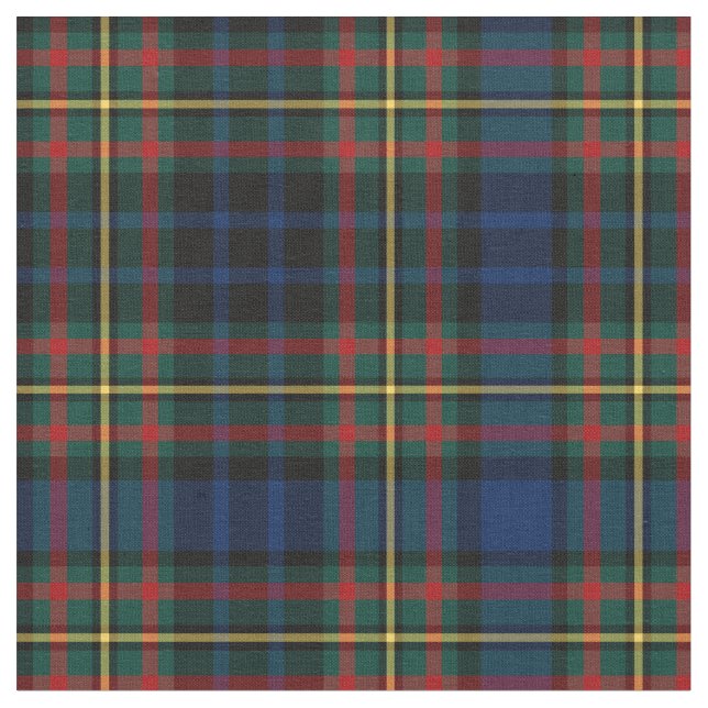 Klan MacClellan Tartan Tyg (Närbild)