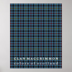 Klan MacCrimmon Färg of Scotland Tartan Poster