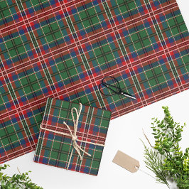 Klan MacCulloch Tartan Play Mönster Helgdagars Presentpapper