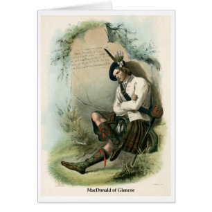 Klan MacDonald av Glencoe Hälsningskort