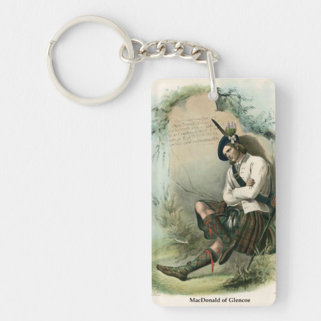 Klan MacDonald av Glencoe Nyckelring (Framsidan)