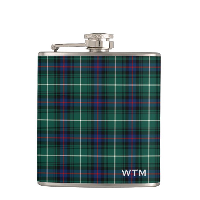 Klan MacDonald från Isles Tartan Monogram Fickplunta (Framsidan)