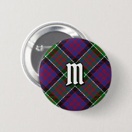 Klan MacDonald of Clanranald Tartan Button Knapp