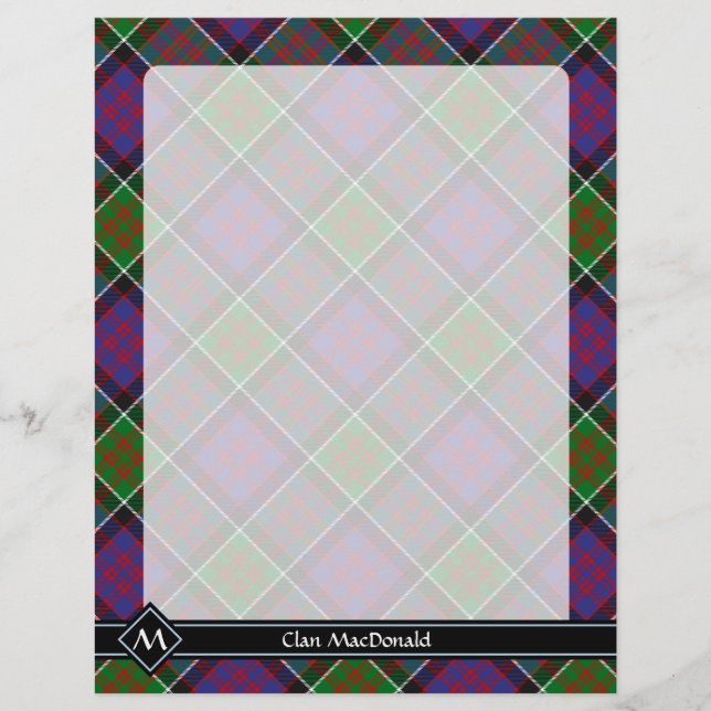 Klan MacDonald of Clanranald Tartan Flyer (Framsidan)