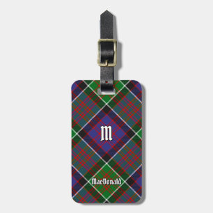 Klan MacDonald of Clanranald Tartan Luggage Tag Bagagebricka