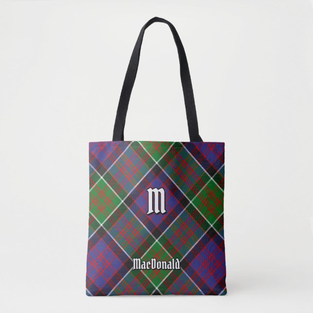 Klan MacDonald of Clanranald Tartan Tote Bag Tygkasse (Framsida)