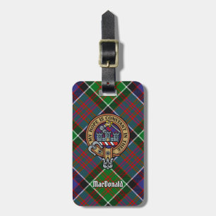 Klan MacDonald of Clanranald Vapensköld över Tarta Bagagebricka