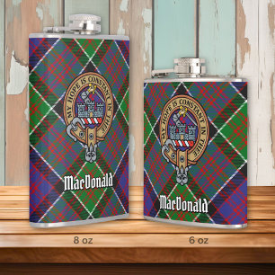 Klan MacDonald of Clanranald Vapensköld över Tarta Fickplunta