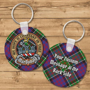 Klan MacDonald of Clanranald Vapensköld över Tarta Nyckelring