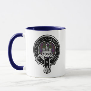 Klan MacDonald of Clanranald Vapensköld & Tartan M Mugg