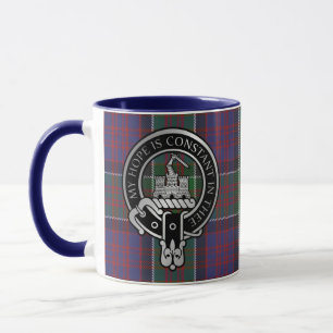 Klan MacDonald of Clanranald Vapensköld & Tartan Mugg