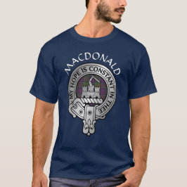 Klan MacDonald of Clanranald Vapensköld & Tartan T T Shirt